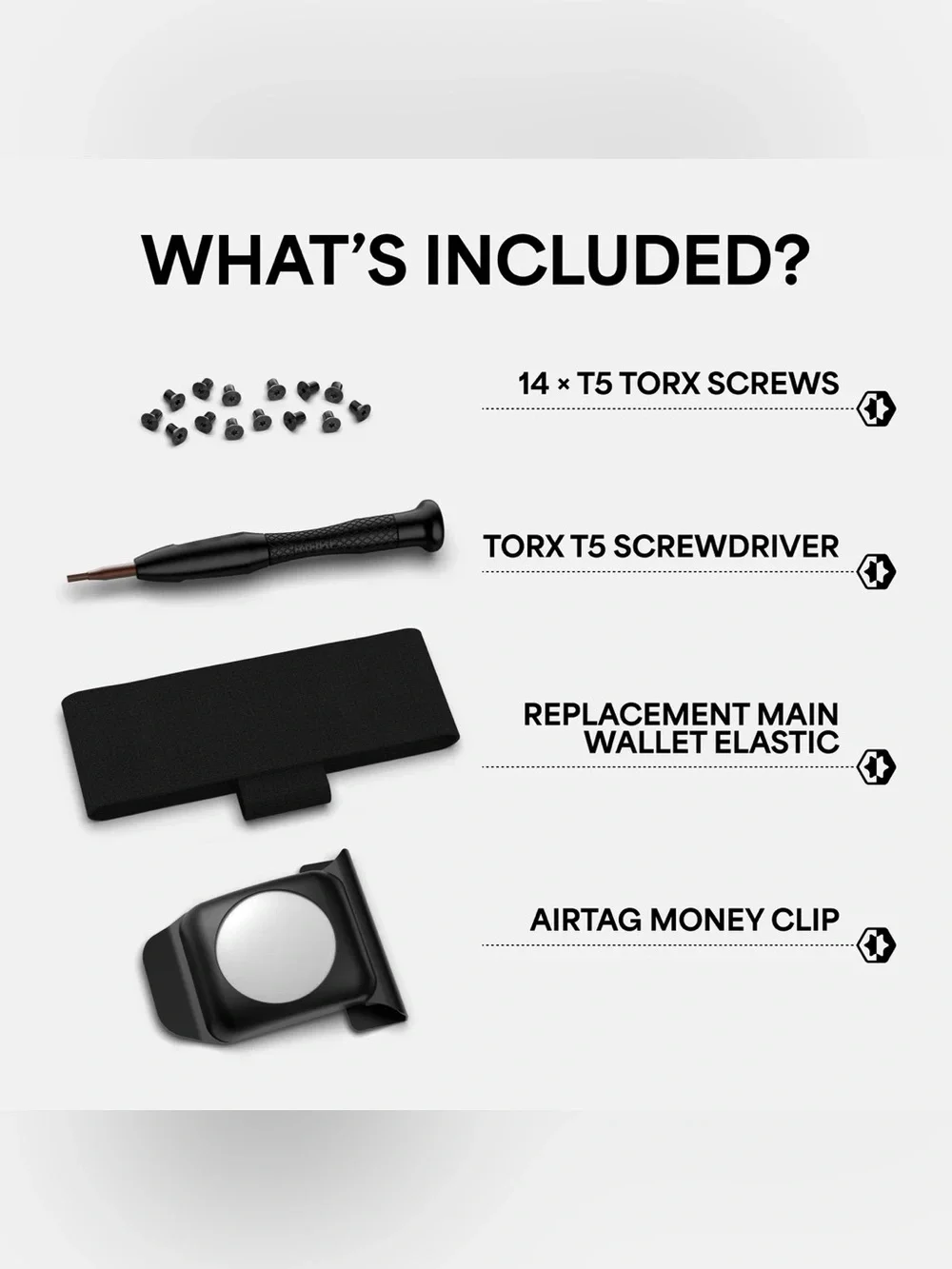 Ridge AirTag Money Clip - Black